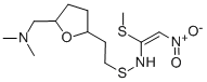 CAS 登录号：127060-77-9， (Z)-N-[2-[5-(二甲基氨基甲基)四氢呋喃-2-基]乙硫基]-1-甲硫基-2-硝基乙烯胺