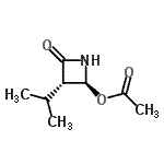 CAS 登录号：127127-61-1， (2S,3S)-3-异丙基-4-氧代-2-氮杂环丁基乙酸酯