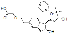 CAS 登录号：127127-92-8， 2-[2-[(1R,2S,3aR,7aR)-2-羟基-1-[(E,3R)-3-羟基-4-甲基-4-(苯氧基)戊-1-烯基]-2,3,3a,6,7,7a-六氢-1H-茚-5-基]乙氧基]乙酸