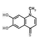 CAS#: 127133-92-0， 6,7-Dihydroxy-1-Methyl-4(1H)-Quinolinethione