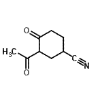 CAS 登录号：127682-20-6， 3-乙酰基-4-氧代环己烷甲腈