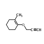 CAS 登录号：127938-87-8， 1-甲基-2-(2-丙炔-1-基氧基)环己烯