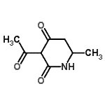 CAS 登录号：127952-78-7， 3-乙酰基-6-甲基-2,4-哌啶二酮
