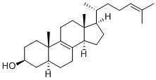CAS 登录号：128-33-6， (3S,5S,10S,13R,14R,17R)-10,13-二甲基-17-[(2R)-6-甲基庚-5-烯-2-基]-2,3,4,5,6,7,11,12,14,15,16,17-十二氢-1H-环戊并[a]菲-3-醇