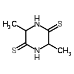 CAS 登录号：128425-20-7， 3,6-二甲基-2,5-哌嗪二硫酮