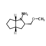 CAS 登录号：128495-97-6， (2S,3aS,6aS)-2-(甲氧基甲基)六氢环戊并[b]吡咯-1(2H)-胺