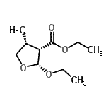 CAS 登录号：128597-08-0， 乙基(2R,3S,4R)-2-乙氧基-4-甲基四氢-3-呋喃羧酸酯