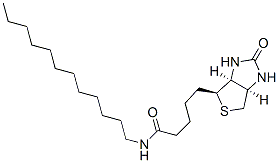 CAS 登录号：128631-44-7， 5-[(3aS,6R,6aR)-2-氧代-1,3,3a,4,6,6a-六氢噻吩并[3,4-d]咪唑-6-基]-N-十二烷基戊酰胺