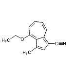 CAS 登录号：128637-54-7， 4-乙氧基-3-甲基-1-薁甲腈