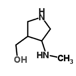 CAS 登录号：128740-30-7， [4-(甲基氨基)-3-吡咯烷基]甲醇