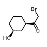 CAS 登录号：128882-91-7， 2-溴-1-[(1R,3S)-3-羟基环己基]乙酮