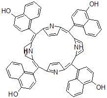 CAS#: 128890-04-0， 4,4',4'',4'''-(21H,23H-Porphine-5,10,15,20-Tetrayl)Tetrakis-1-Naphthalenol