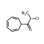CAS 登录号：128913-26-8， (2S)-2-氯-1-(2,4,6-环庚三烯-1-基)-1-丙酮