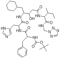CAS#: 129049-51-0， N-(tert-Butoxycarbonal)-phenylalanyl-histidyl-(4-amino-3-hydroxy-5-cyclohexyl)-pentacarbonyl-isoleucyl-(2-amidomethyl)tetrazol