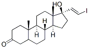 CAS 登录号：129163-98-0， (5S,8R,9S,10S,13S,14S)-17-羟基-17-[(E)-2-碘乙烯基]-10,13-二甲基-2,4,5,6,7,8,9,11,12,14,15,16-十二氢-1H-环戊二烯并[a]菲-3-酮