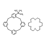 CAS#: 129518-51-0， 1,4,7,10,13,16-Hexaoxacyclooctadecane - 4-(2-Methyl-2-Propanyl)Pentacyclo[19.3.1.1<Sup>3,7</Sup>.1<Sup>9,13</Sup>.1<Sup>15,19</Sup>]Octacosa-1(25),3(28),4,6,9(27),10,12,15(26),16,18,21,23-Dodecaene (1:1)