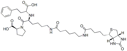 CAS#: 130007-47-5， epsilon-Biotinamidocaproyl-lisinopril