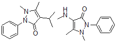 CAS#: 130007-54-4， 1,2-Dihydro-1,5-dimethyl-4-(methylamino)-2-phenyl-3H-pyrazol-3-one mixt. with 1,2-dihydro-1,5-dimethyl-4-(1-methylethyl)-2-phenyl-3H-pyrazol-3-one