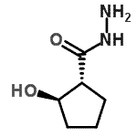 CAS 登录号：130023-72-2， (1R,2R)-2-羟基环戊烷甲酰肼
