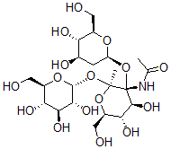 CAS 登录号：130051-18-2， N-[(2R,3R,4S,5S,6R)-3-[(2S,4R,5S,6R)-4,5-二羟基-6-(羟基甲基)四氢吡喃-2-基]氧基-4,5-二羟基-6-(羟基甲基)-2-甲基-2-[(2R,3R,4S,5S,6R)-3,4,5-三羟基-6-(羟基甲基)四氢吡喃-2-基]氧基四氢吡喃-3-基]乙酰胺