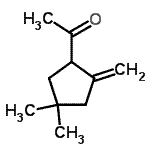 CAS 登录号：130264-07-2， 1-(4,4-二甲基-2-亚甲基环戊基)乙酮