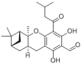 CAS#: 130304-62-0， (2alpha,3alpha,4abeta,9abeta)-(+)-2,3,4,4a,9,9a-Hexahydro-6,8-dihydroxy-3,3,4a-trimethyl-5-(3-methyl-1-oxobutyl)-2,4-methano-1H-xanthene-7-carboxaldehyde