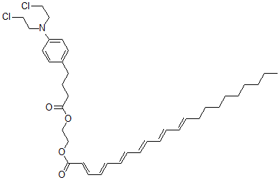 CAS#: 130388-13-5， 2-[4-[4-[Bis(2-Chloroethyl)Amino]Phenyl]Butanoyloxy]Ethyl (2E,4E,6E,8E,10E,12E)-Docosa-2,4,6,8,10,12-Hexaenoate
