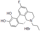 CAS#: 130434-40-1， 2-Fluoro-N-n-propylnorapomorphine hydrobromide