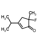 CAS 登录号：130446-79-6， 5-氟-3-异丙基-5-甲基-2-环戊烯-1-酮