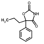 CAS 登录号：130689-85-9， 5-苯基-5-丙基-1,3-恶唑烷-2,4-二酮