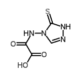 CAS#: 130992-21-1， Oxo[(5-Thioxo-1,5-Dihydro-4H-1,2,4-Triazol-4-Yl)Amino]Acetic Acid