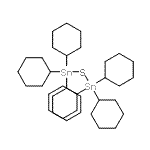 CAS 登录号：13121-76-1， 己环己基二锡杂硫杂环己烷