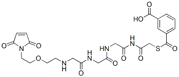 CAS#: 131274-05-0， 3-[2-[[2-[[2-[[2-[2-[2-(2,5-Dioxopyrrol-1-Yl)Ethoxy]Ethylamino]Acetyl]Amino]-2-Oxoethyl]Amino]-2-Oxoethyl]Amino]-2-Oxoethyl]Sulfanylcarbonylbenzoic Acid