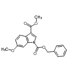 CAS#: 131424-26-5， 1-Benzyl 3-Methyl 6-Methoxy-1H-Indole-1,3-Dicarboxylate