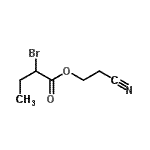 CAS 登录号：131792-97-7， 2-氰基乙基2-溴丁酸酯