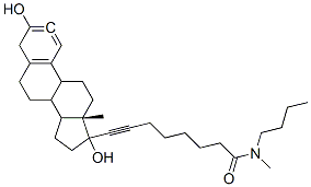 CAS#: 131811-66-0， N-Butyl-8-[(13S,17R)-3,17-Dihydroxy-13-Methyl-7,8,9,11,12,14,15,16-Octahydro-6H-Cyclopenta[a]Phenanthren-17-Yl]-N-Methyloct-7-Ynamide