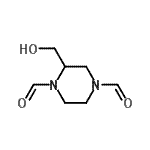 CAS 登录号：131965-78-1， 2-(羟基甲基)-1,4-哌嗪二甲醛
