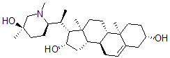 CAS 登录号：131984-89-9， (3S,8S,9S,10R,13S,14S,16S,17R)-17-[(1S)-1-[(2R,5R)-5-羟基-1,5-二甲基哌啶-2-基]乙基]-10,13-二甲基-2,3,4,7,8,9,11,12,14,15,16,17-十二氢-1H-环戊二烯并[a]菲-3,16-二醇
