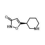CAS 登录号：132033-59-1， 5-[(3S)-3-哌啶基]-1,2-恶唑-3(2H)-酮