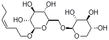 CAS 登录号：132278-37-6， (2R,3R,4S,5S,6R)-2-[(Z)-己-3-烯氧基]-6-[[(2S,3R,4S,5R)-3,4,5-三羟基四氢吡喃-2-基]氧基甲基]四氢吡喃-3,4,5-三醇