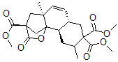 CAS#: 132412-55-6， (3a,4abeta,6aalpha,10abeta,10bbeta)-4,4a,6a,9,10,10a-hexahydro-4a-methyl-2-oxo-3,10b-Methano-10bH-naphtho[1,2-b]pyran-3,8,8(2H,7H)-tricarboxylicacid trimethyl ester
