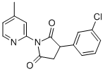 CAS#: 132459-02-0， 3-(3-Chlorophenyl)-1-(4-Methylpyridin-2-Yl)Pyrrolidine-2,5-Dione