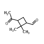 CAS#: 132478-08-1， 3-Acetyl-2,2-Dimethylcyclobutanecarbaldehyde