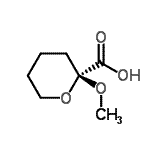 CAS#: 132628-45-6， (2R)-2-Methoxytetrahydro-2H-Pyran-2-Carboxylic Acid