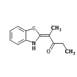 CAS 登录号：132630-13-8， (2E)-2-(1,3-苯并噻唑-2(3H)-亚基)-3-戊酮