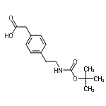 CAS#: 132691-14-6， {4-[2-({[(2-Methyl-2-Propanyl)Oxy]Carbonyl}Amino)Ethyl]Phenyl}Acetic Acid