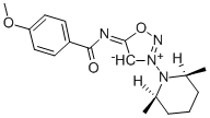 CAS 登录号：132722-74-8， N-[3-[(2S,6R)-2,6-二甲基哌啶-1-基]恶二唑-3-鎓-5-基]-4-甲氧基苯甲亚氨酸酯