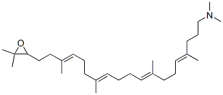 CAS 登录号：132905-42-1， (4E,8E,12E,16E)-19-(3,3-二甲基环氧乙烷-2-基)-N,N,4,8,13,17-六甲基十九-4,8,12,16-四烯-1-胺