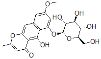 CAS#: 132922-80-6， 5-Hydroxy-8-Methoxy-2-Methyl-6-[(2S,3R,4S,5S,6R)-3,4,5-Trihydroxy-6-(Hydroxymethyl)Oxan-2-Yl]Oxybenzo[g]Chromen-4-One