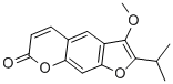 CAS 登录号：133-26-6， 3-甲氧基-2-丙-2-基呋喃并[3,2-g]苯并吡喃-7-酮